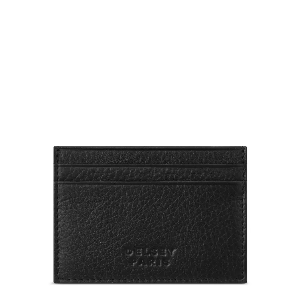 Porte-cartes en cuir graine