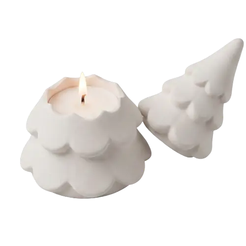 [Sapin en pot - rechargeable] Bougie sapin en pot rechargeable